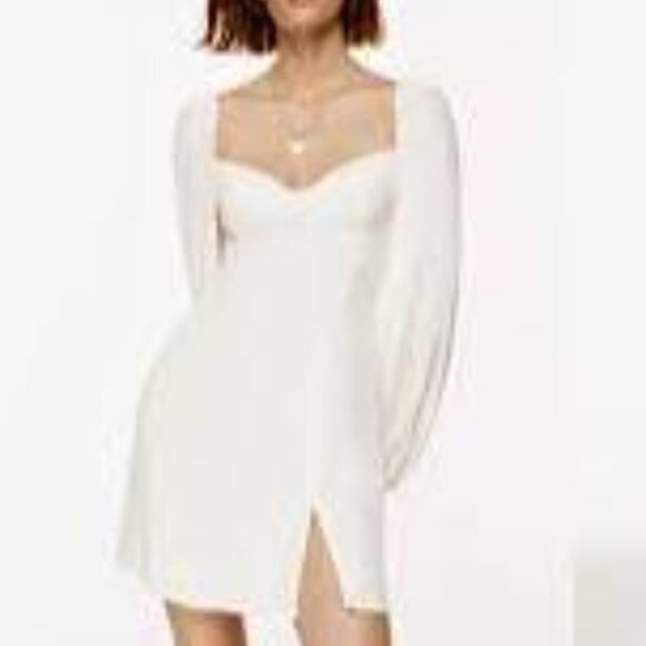 Aritzia Wilfred White Novella Mini Dress - Picture 1 of 5